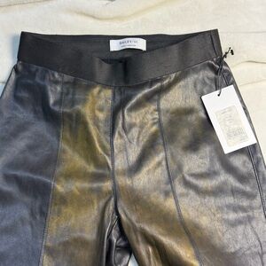 Bailey Women's Metallic Leather Cropped Pants